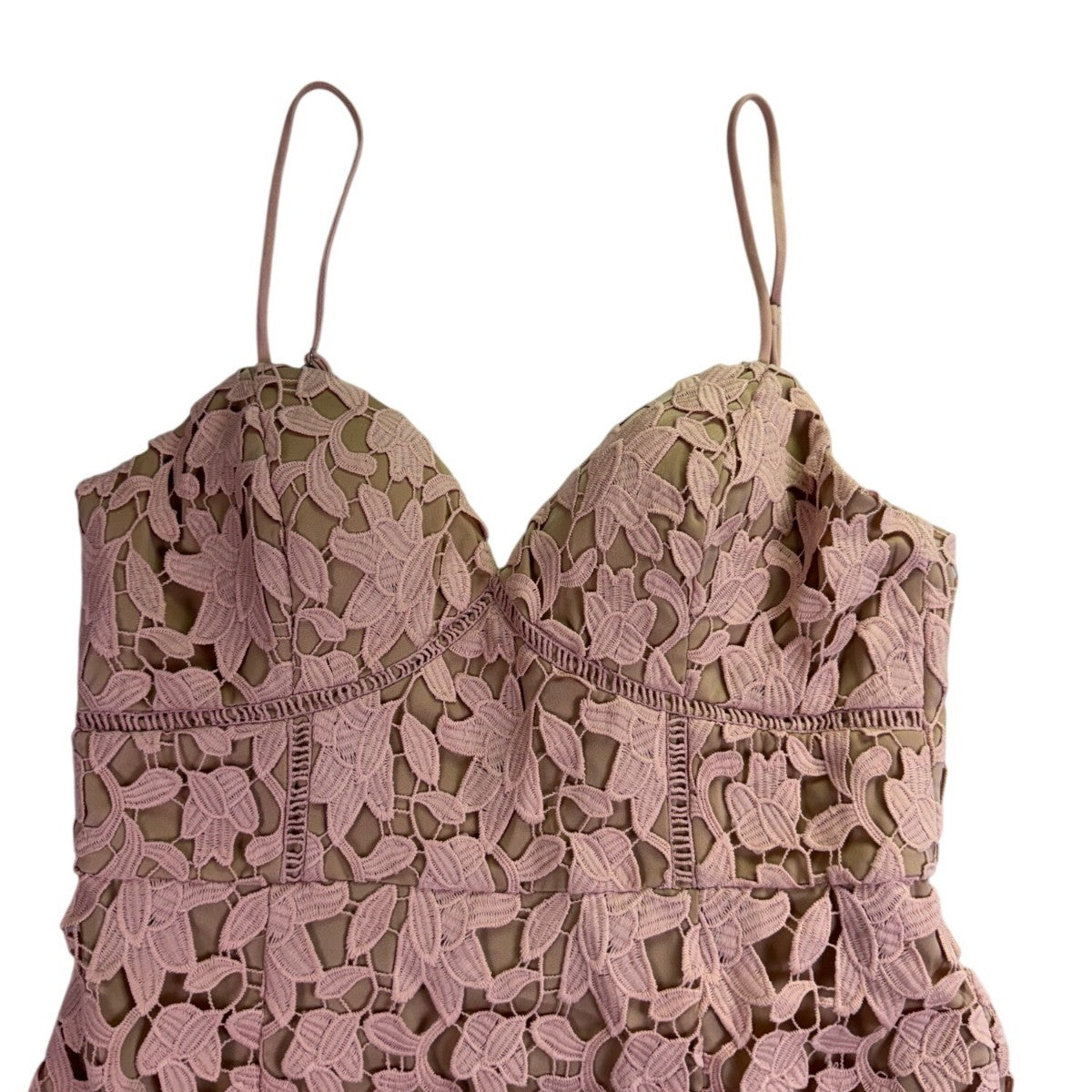 Love Honor Womens Dusty Pink Sofia Dress Elegant Floral Design Size 12