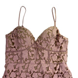 Love Honor Womens Dusty Pink Sofia Dress Elegant Floral Design Size 12