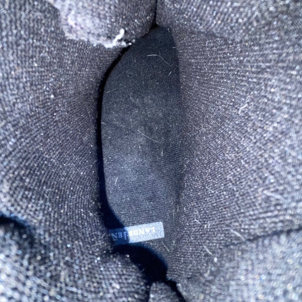 Lands’ End Men’s Black & Navy Lace Up Waterproof Winter Hiking Boots Size 9.5