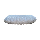 Lindsay Blake Women’s White Beaded Shell Evening Bag With Gold Chain Strap