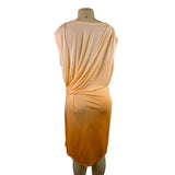 Clu Womens Beige/Orange Modal Draped Ombre Dress Sleeveless Size S