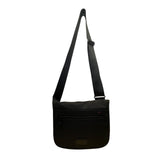 Tumi Mens Black Nylon Adjustable Strap With Zippered Pockets Messenger Bag