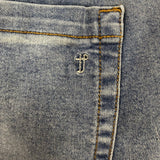 Tpj Mens Blue Denim Slim Fit Jeans Recycled Cotton Spandex Blend Sz 33x28