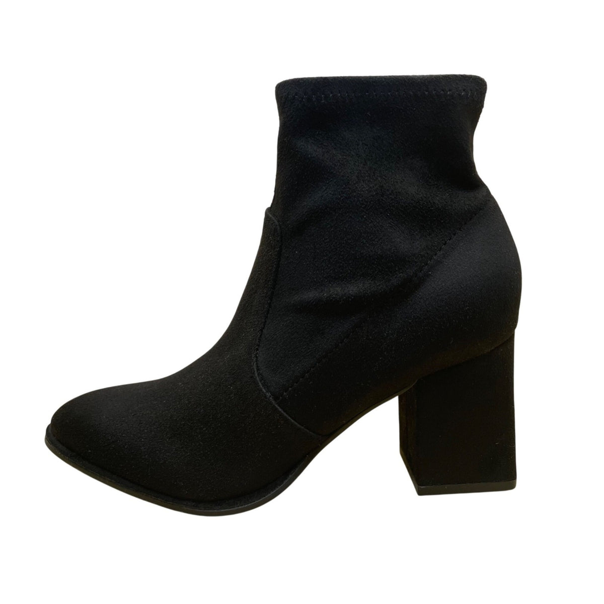 Marc Fisher Women’s Black Side Zipper Block-Heel Balsan Ankle Boots Size 5M