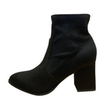 Marc Fisher Women’s Black Side Zipper Block-Heel Balsan Ankle Boots Size 5M