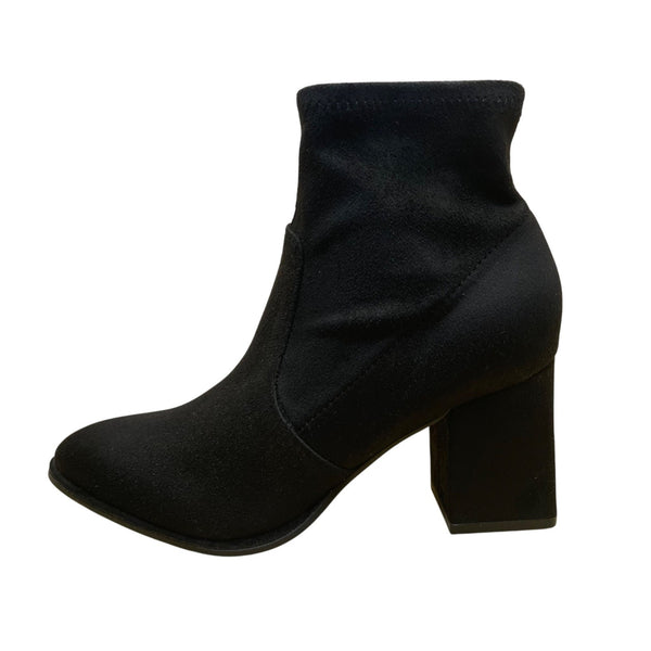 Marc Fisher Women’s Black Side Zipper Block-Heel Balsan Ankle Boots Size 5M