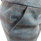 Womens Gray Plaid Straight-Leg Dress Pants By Mexx Size 10