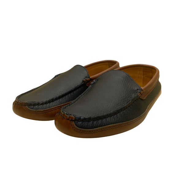 Allen Edmonds Men’s Black Brown Leather Waverly Slip-On Loafers Size 10.5