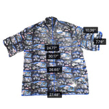 Nicole Miller Mens Black Harley Davidson Print Short Sleeve Shirt Size XL
