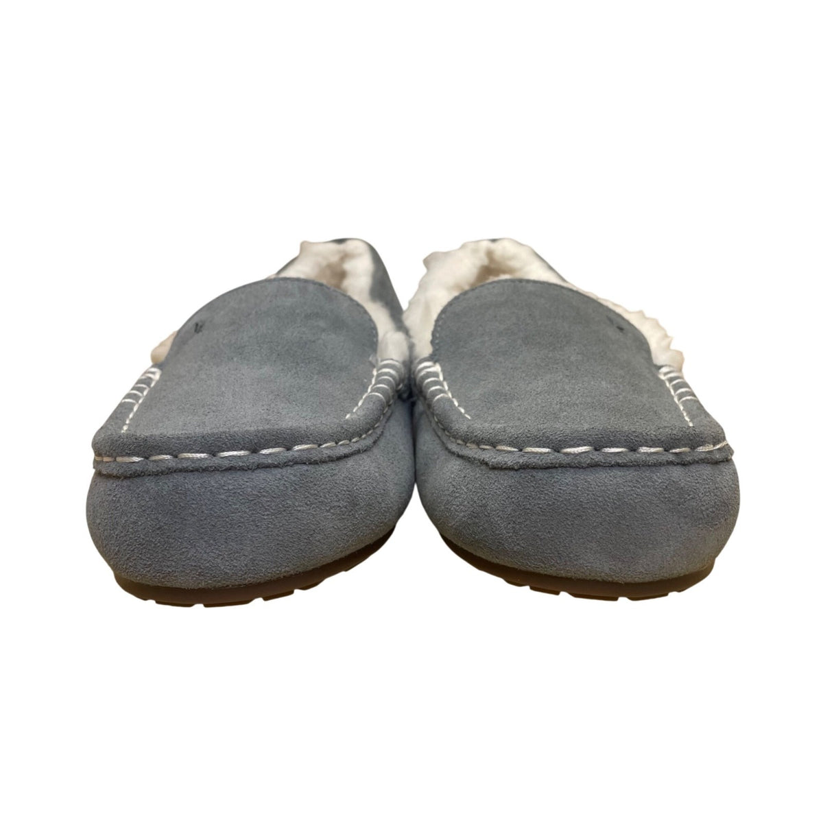 Koolaburra By UGG Women’s Gray Suede Shearling Lining Moccasin Slippers Size 10