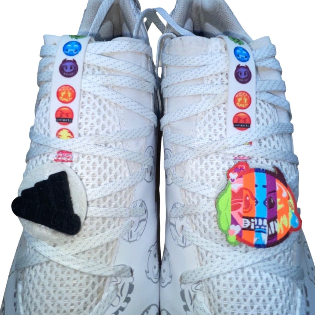 Adidas Men’s White Athletic Freak X Big Mood Football Cleats Size 12