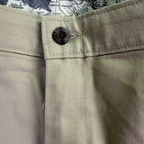 Savane Mens Khaki Cotton Classic Fit Pants No Wrinkles Stain Free Process Sz 44