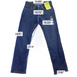 Levis Mens Dark Indigo Denim Stretch Straight Jeans 514 Flex Eco Size 29x30