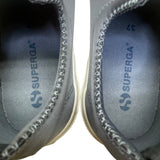 Superga Women’s Gray Canvas Comfortable Slip-On Casual Sneakers Size EU37/US7