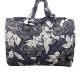 Vera Bradley Women’s Gray Quilted Floral Foldable Hanging Travel Organizer