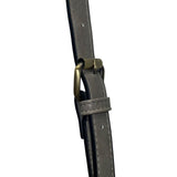 Jen & Co Women’s Gray Faux Leather With Adjustable Strap Crossbody Bag