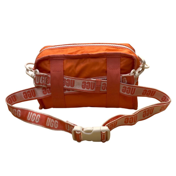 Ugg Women’s Orange Nylon Signature Logo Adjustable Strap Crossbody Bag Size S
