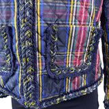 J.Crew Womens Multicolor Quilted Plaid Jacket Stylish & Lightweight Size 6