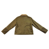 Carhartt Women’s Olive Green Sherpa-Lined Jacket Button Front Dual Pockets Sz XL