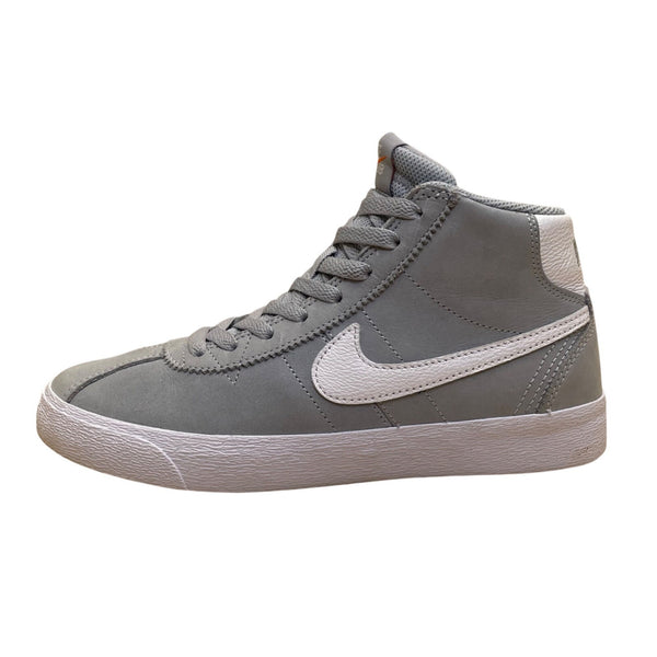 Nike SB Women’s Gray Leather High Top Lace-Up Skateboarding Sneakers Size 7