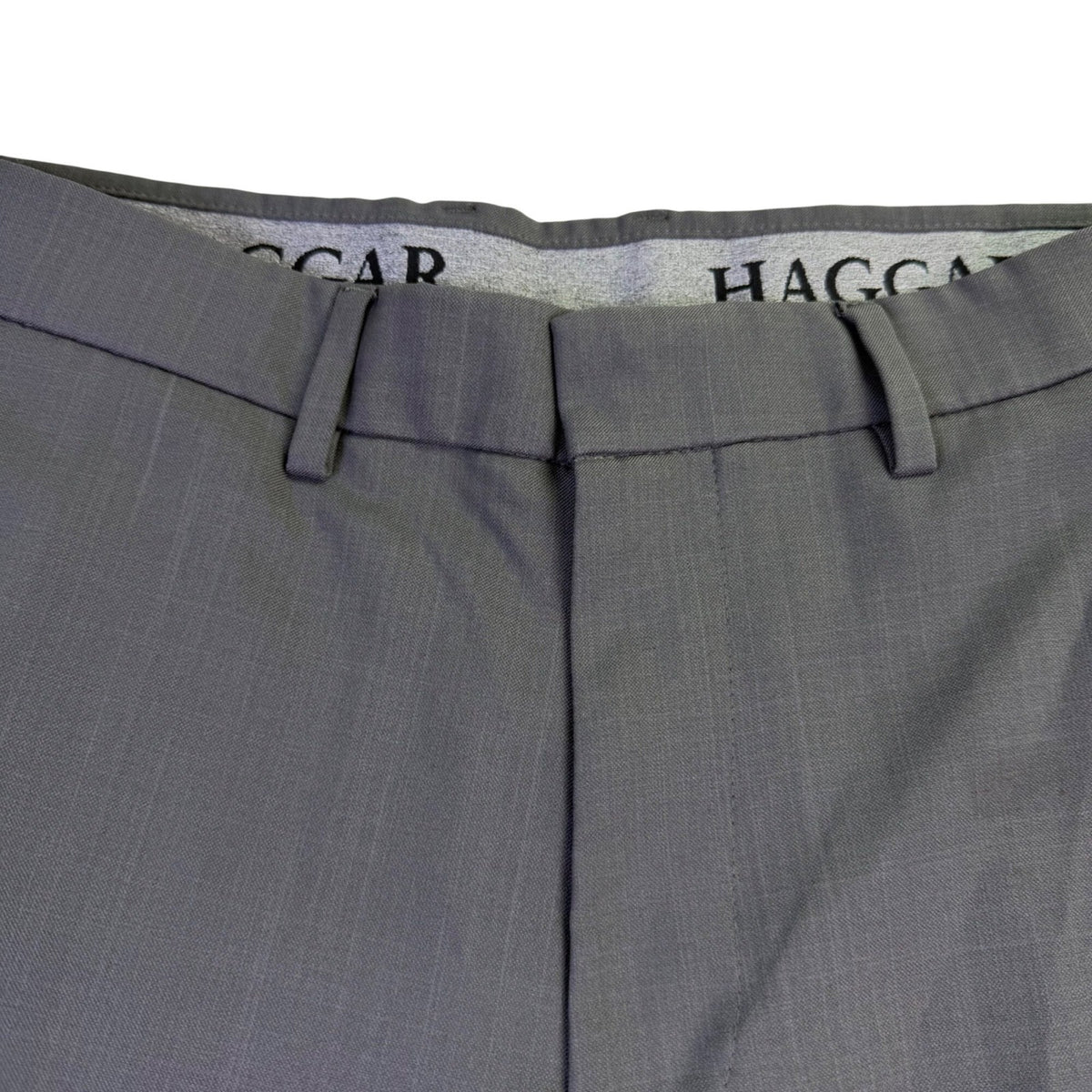 Haggar Mens Grey Dress Pants Formal Classic Fit Size 34/32 