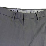 Haggar Mens Grey Dress Pants Formal Classic Fit Size 34/32 