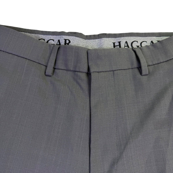 Haggar Mens Grey Dress Pants Formal Classic Fit Size 34/32 