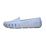 Floafers Men’s White Rubber Slip-On Water-Friendly Loafers Size 10