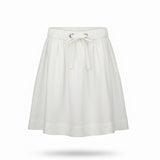 J.Crew Womens White Linen Skirt W/ Cotton Lining Drawstring Waist Size 2