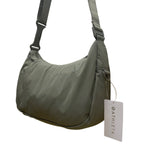 Athleta Women’s Green Nylon Adjustable Strap Anytime Crescent Crossbody Bag