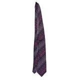 Smithsonian Institution Mens Magenta Purple 100% Silk Paisley Pattern Tie
