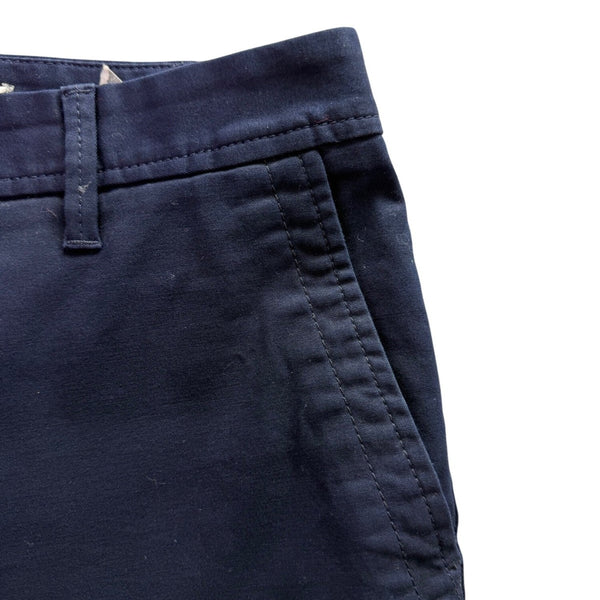 Talbots Womens Navy Cotton/Spandex Relaxed Chino Shorts 7-Inch Inseam Size 12