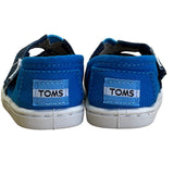Toms Baby Navy & Blue Canvas Lightweight Slip-On Alpargata Shoes Sz T2