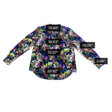 J. Crew Womens Multicolor Floral Print Long Sleeve Button-Down Blouse Size XS