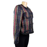 J.Crew Womens Multicolor Quilted Plaid Jacket Stylish & Lightweight Size 6