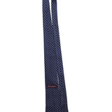Jos A Bank Mens Navy Silk Geometric Pattern Classic Tie 100% Silk