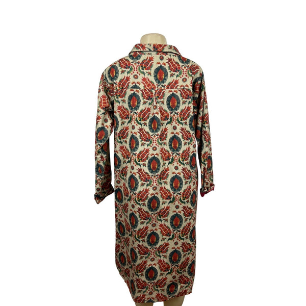 Ipekci Women's Paisley Pattern Long Sleeve Dress Sz 3