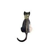 Zina Sterling Silver Cat Brooch Vintage Elegant Minimalist Jewelry Piece