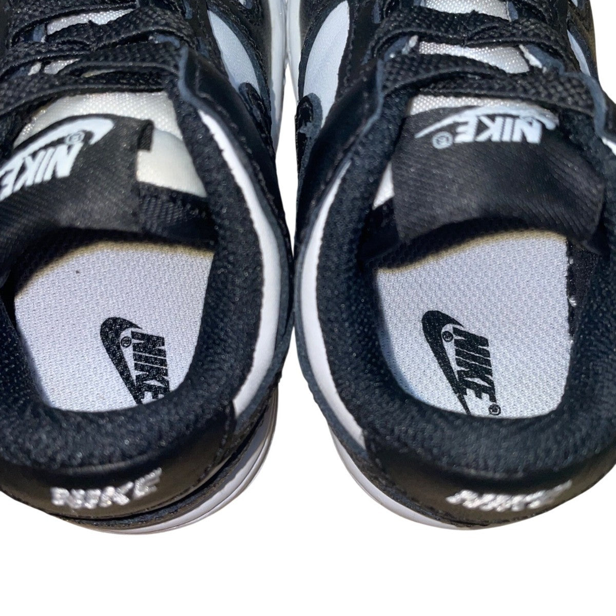 Nike Toddler Black & White Leather Lace-Up Athletic Shoes Size 4C