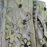 Blacktie Oleg Cassini Womens Beige Two-Piece Tank Top & Skirt Set Size 14