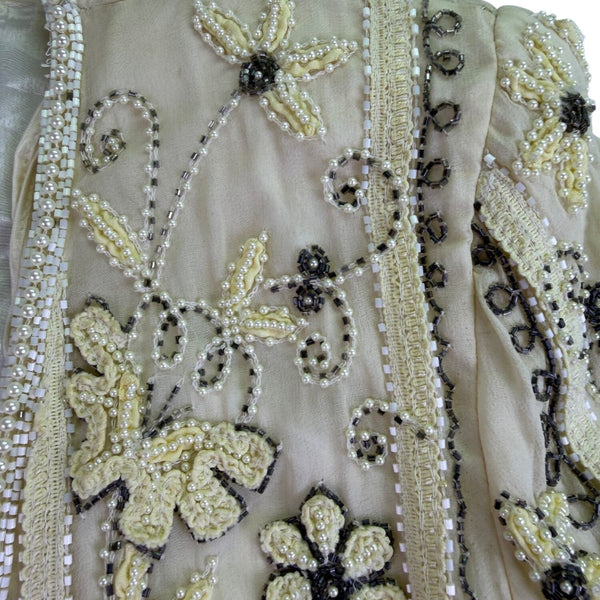 Blacktie Oleg Cassini Womens Beige Two-Piece Tank Top & Skirt Set Size 14