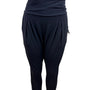 Zella Womens Black High-Waist Cropped Harem Pants Stretchy Size M - New