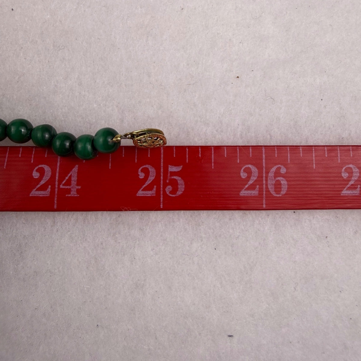 Vintage Green Malachite Womens Necklace & Gold Tone Earrings Set Elegant Design