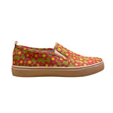 Asos Women’s Green & Pink Canvas With Floral Print Slip-On Sneakers Size US 9