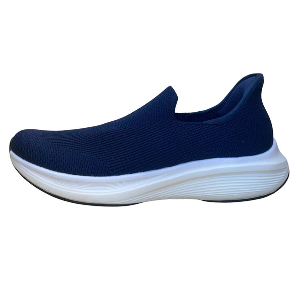 Bruno Marc Men’s Navy Blue Slip-On Knit Athletic Shoe Sneakers Size 11