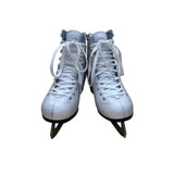 Lake Placid Women’s White Leather Imperial Elite Blades Ice Skates Size 7