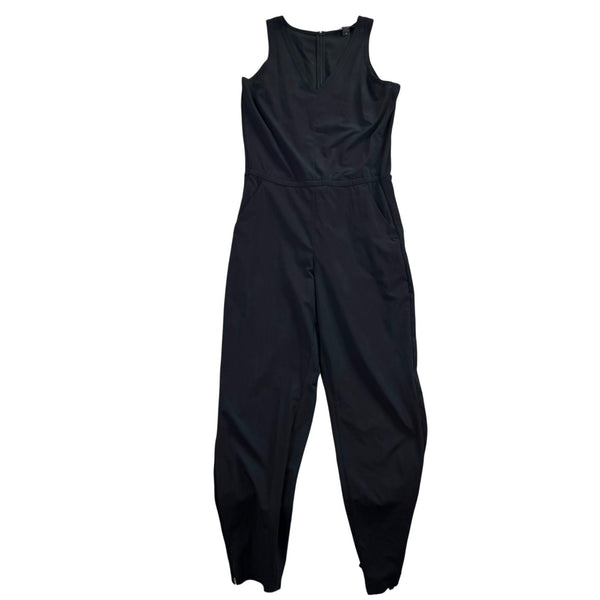 Athleta Womens Black Brooklyn Jumpsuit Sleeveless V-Neck Style Size 6 