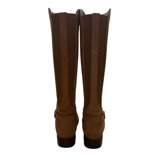 Blondo Womens Brown Suede Waterproof Knee-High Riding Boots Stylish 8.5M