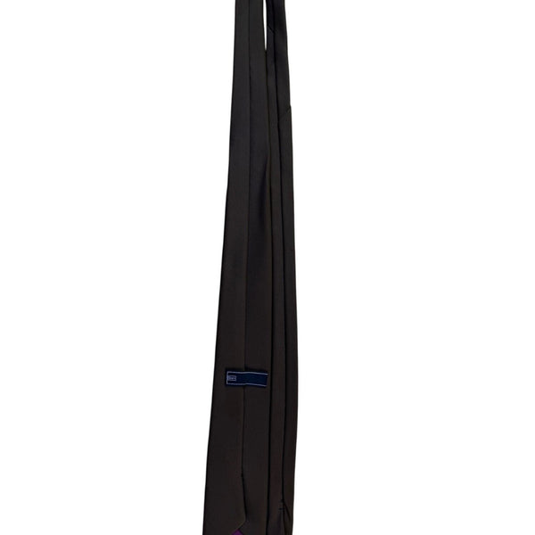 Mens Sears Black Polyester Formal Tie Slim Width Versatile Accessory