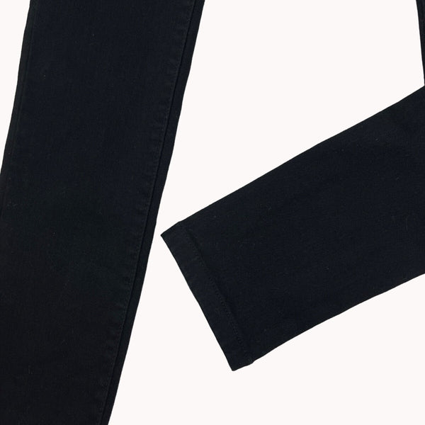 Uniqlo Skinny Tapered Fit Black Jeans Ultra Stretch Mid Rise Womens 23x33